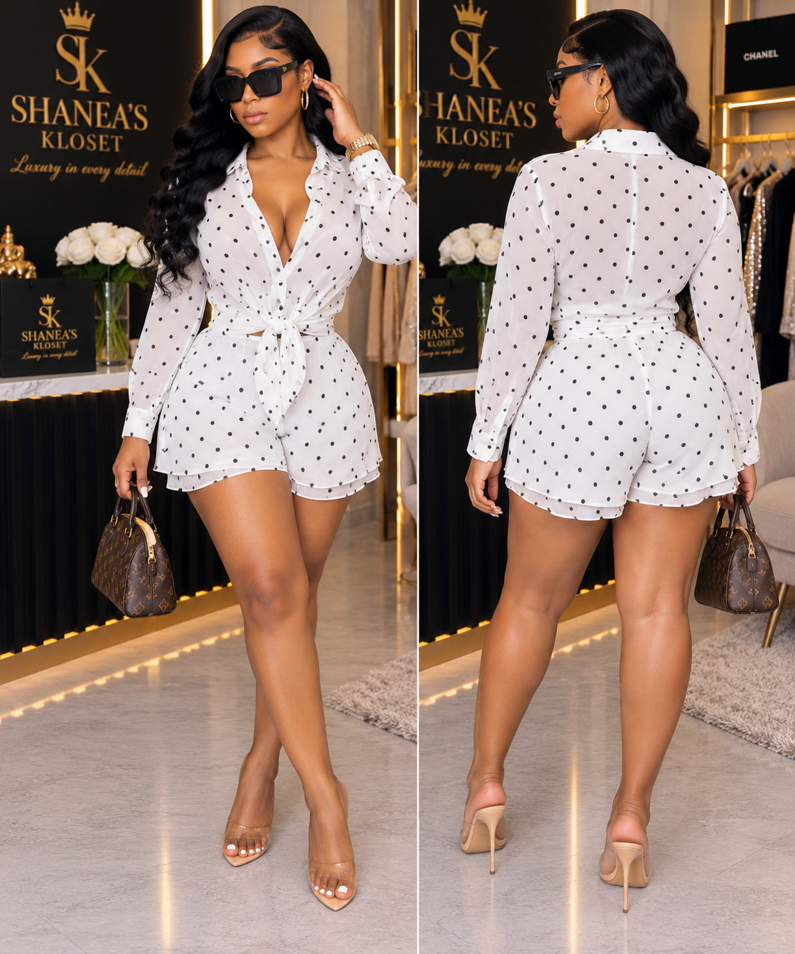Polka Dot Chic Two-Piece Set