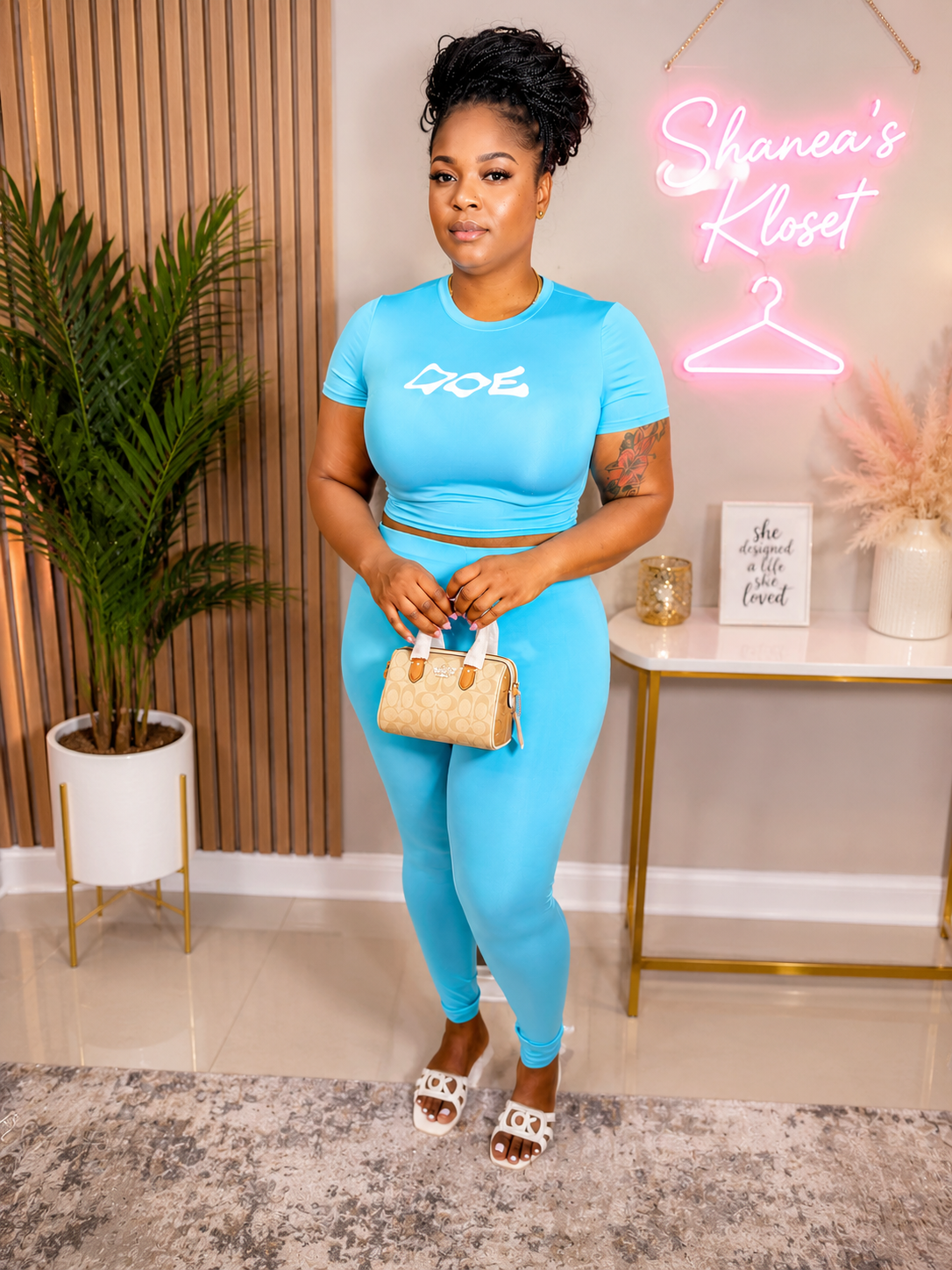 Aqua blue set
