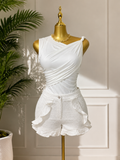 Ruffle Trim Shorts