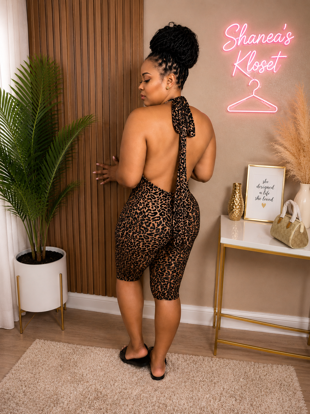Leopard Romper