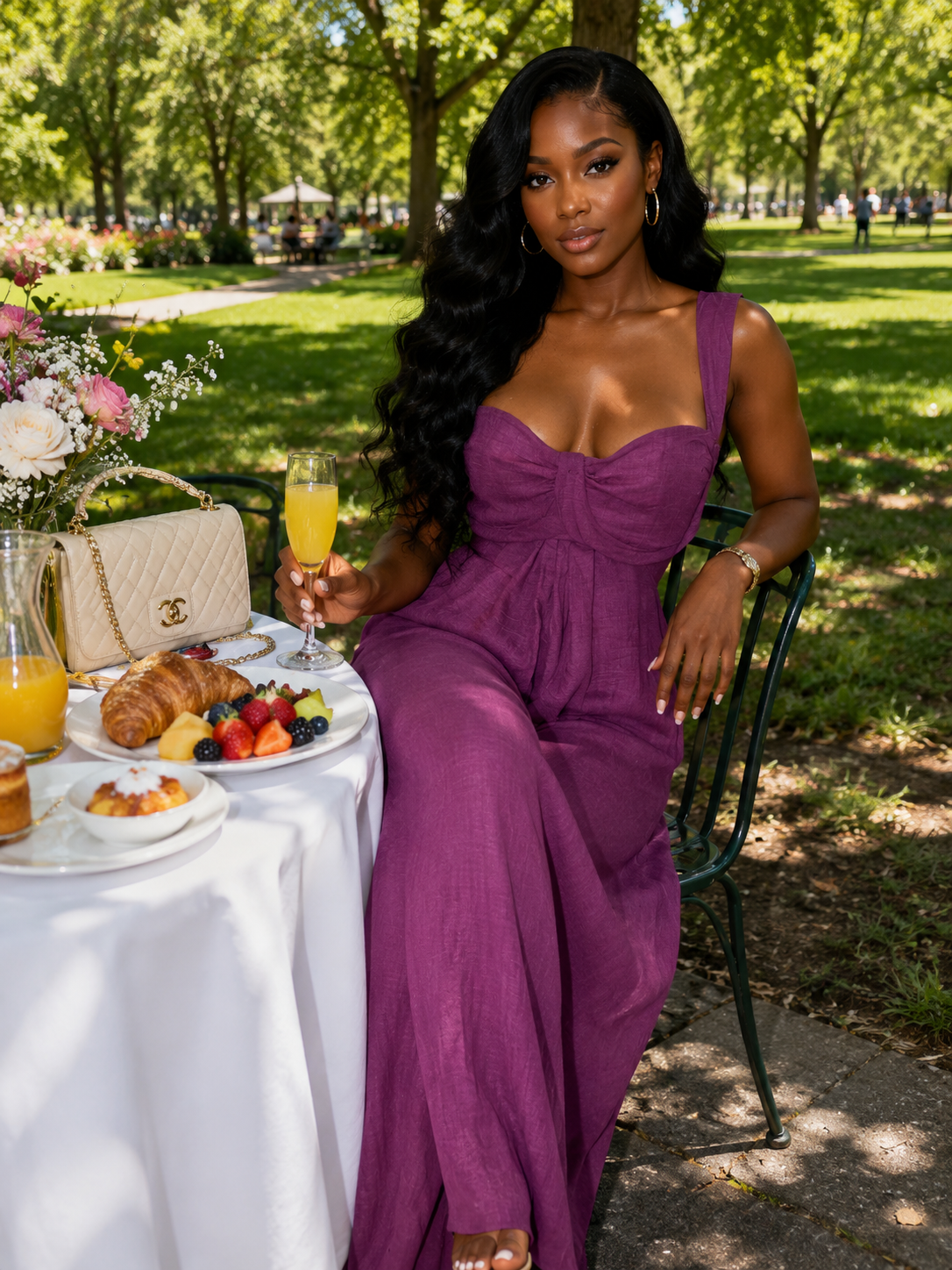 Plum Royale Maxi Dress