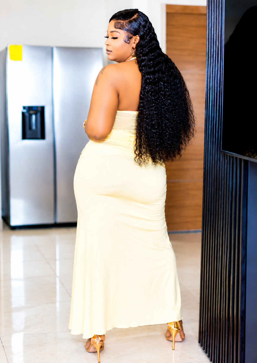 Sunlit Elegance Maxi Dress