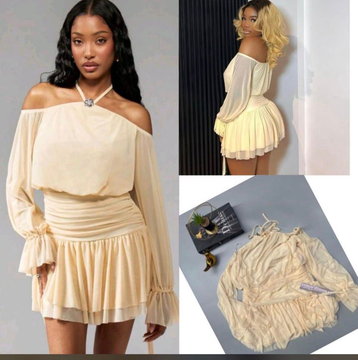 The Champagne Glow Dress